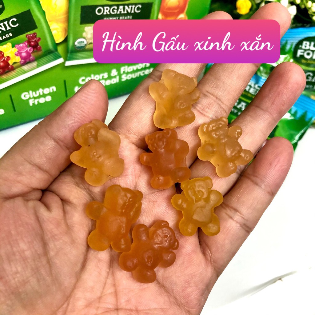 ❤ Tách lẻ 1 gói Kẹo dẻo gấu trái cây hữu cơ Black Forrest Organic Gummy Bears Mỹ [Date 22/1/2022] | BigBuy360 - bigbuy360.vn