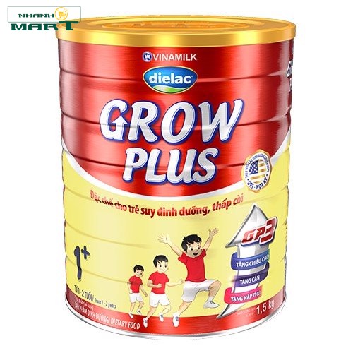 Sữa Bột Dielac Grow Plus 1+ Hộp Thiếc 1500G (Cho Trẻ Từ 1 - 2 Tuổi) - Nhanhomart