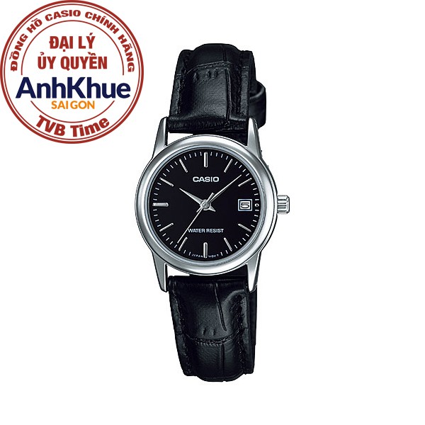 Đồng hồ nữ dây da Casio chính hãng Anh Khuê LTP-V002L-1AUDF (25mm)