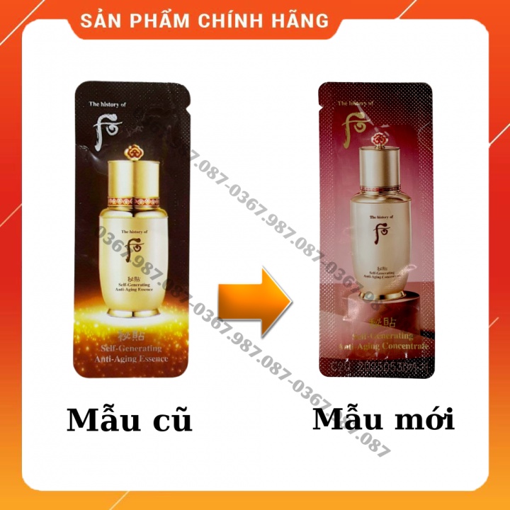 combo 10 gói tinh chất bichup Self Generating Anti- Aging Essence