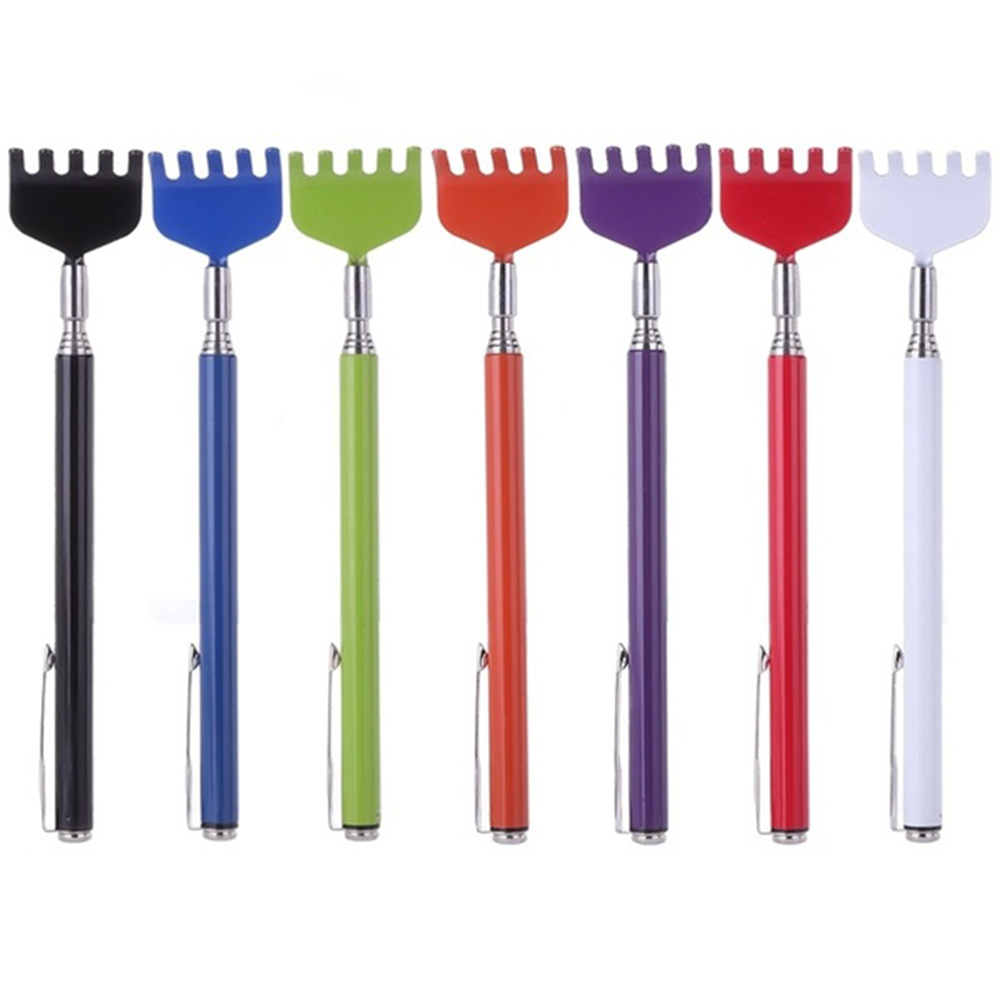 [Hàng mới về] Dụng cụ gãi lưng thu gọn kéo dài chất liệu thép thích hợp người cao tuổi thiết kế 5 móng nhiều màu