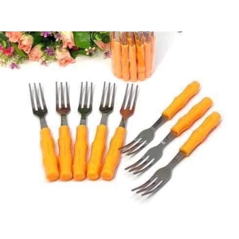 Set 10 cái dĩa trúc tiện lợi