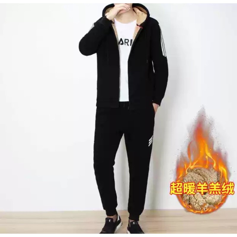 Bộ Nỉ Lót Lông Nam Siêu ấm