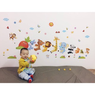 decal dán tường thỏ củ cải