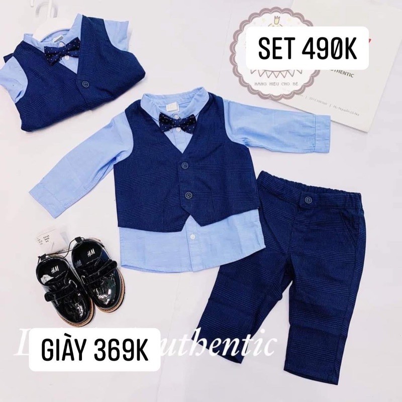 (SALE) set công tử xanh 4 chi tiết HM UK