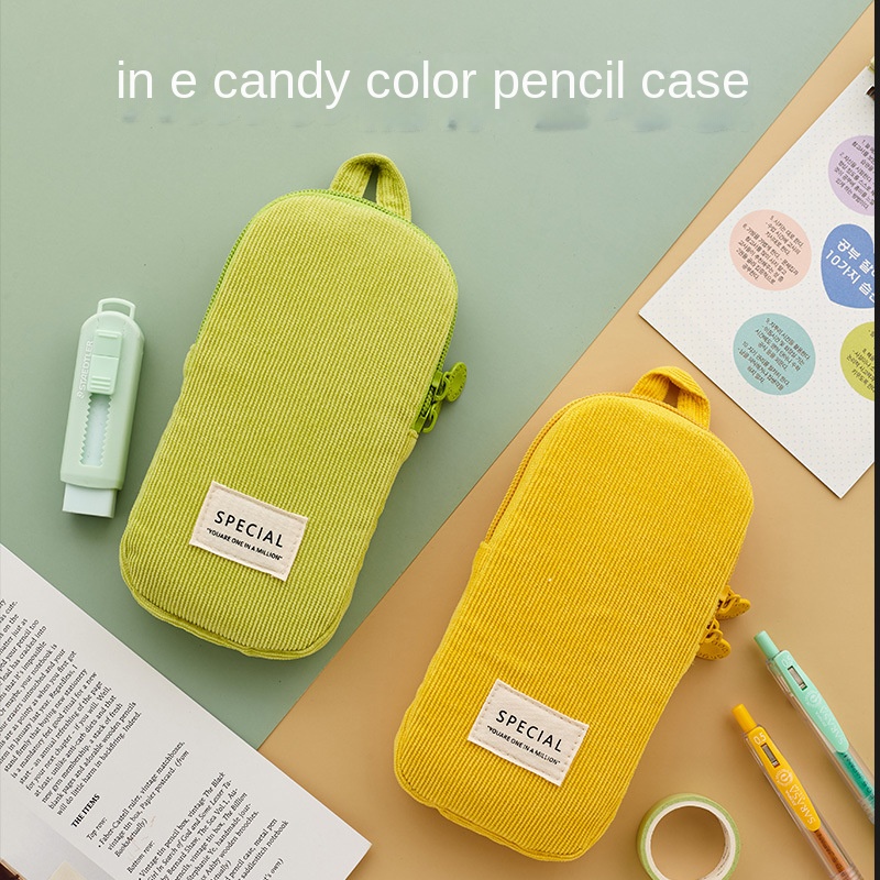 Túi bút chì văn phòng phẩm xách tay chất lượng cao Nhật Bản cho bé gái/ Học sinh trung học cơ sở với sức chứa nhỏ