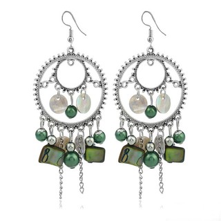 Bông tai khoen tròn tassel boho chic - Tatiana - BH3515