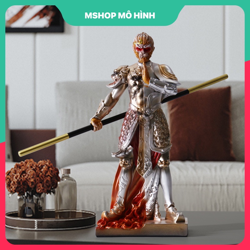 Mô hình Tôn Ngộ Không Tề Thiên Đại Thánh 2 mặt Thiện Ác 27cm - Tây Du Ký