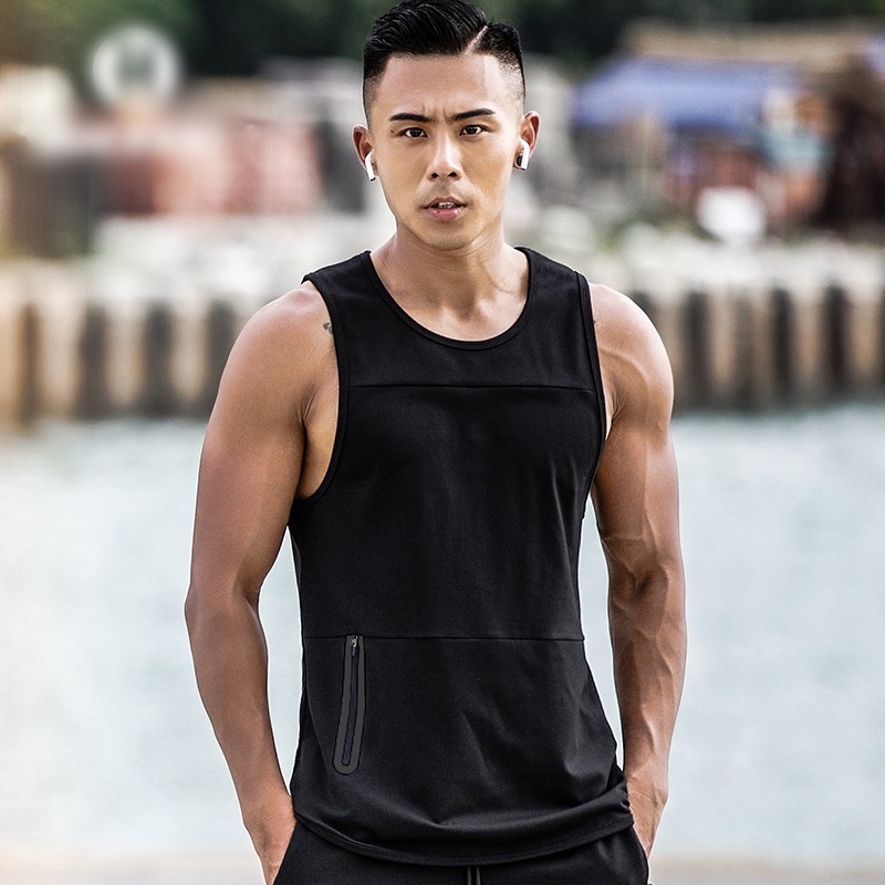 Áo gym 3 lỗ nam tanktop,áo tập gym nam thun lạnh co giãn 4C thấm hút mồ hôi