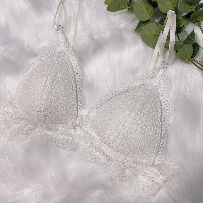 Kelly White Bralette - Áo lót ren trắng thoải mái dễ thương sexy | BigBuy360 - bigbuy360.vn