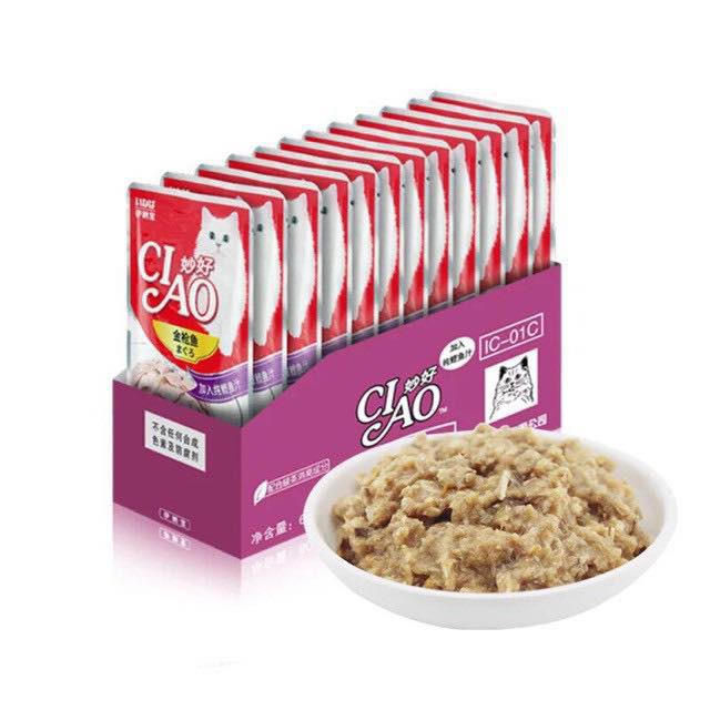 Thức ăn cho mèo, Pate cho mèo CiAo Gói 60g