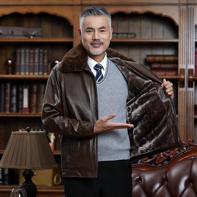 🔥🔥Áo khoác da cho người trung tuổi. Mẫu có 2 loại lót lông và ko lót.  🌸Giá chỉ #350k ____♥️____ #400k