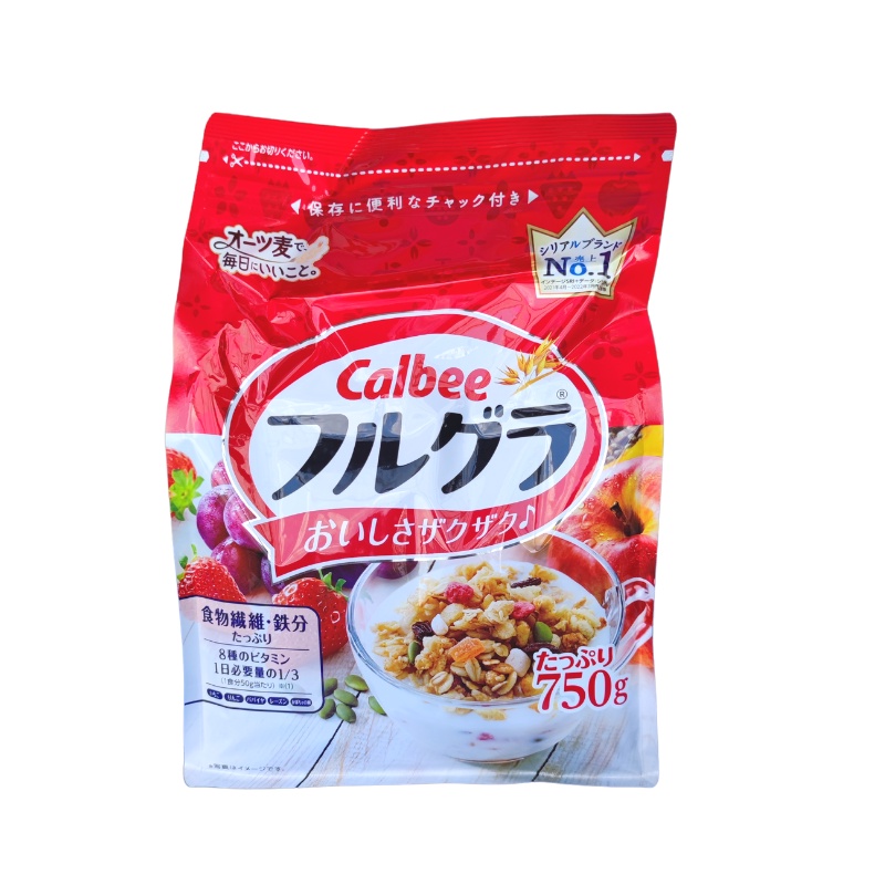 Ngũ cốc Calbee Nhật Bản màu đỏ 750gram
