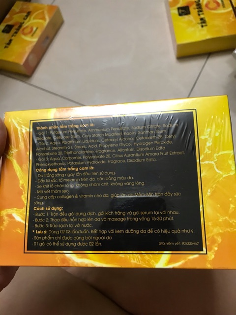 Tắm trắng Cam vitamin C