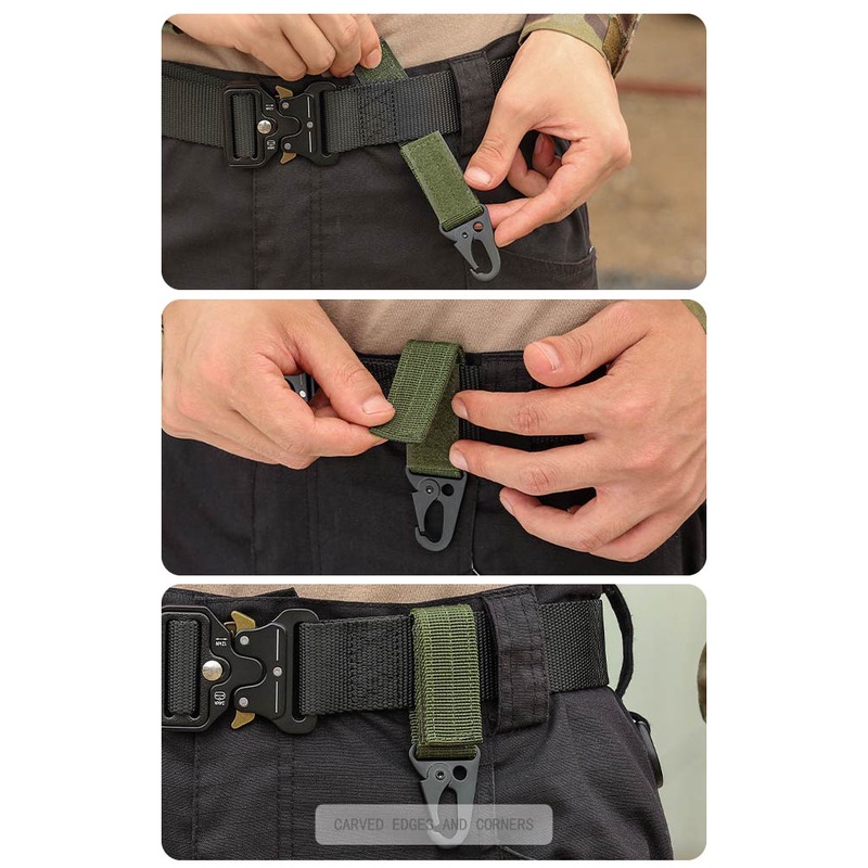 Carve.A Store Móc Khóa Ba Lô Đa Năng Rộng 2.5cm Dài 10cm trang trí ba lô