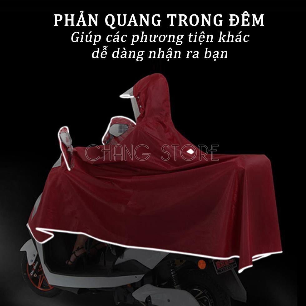 Áo mưa phản quang loại 1 ( chống mưa hắt, vải dù siêu bền)