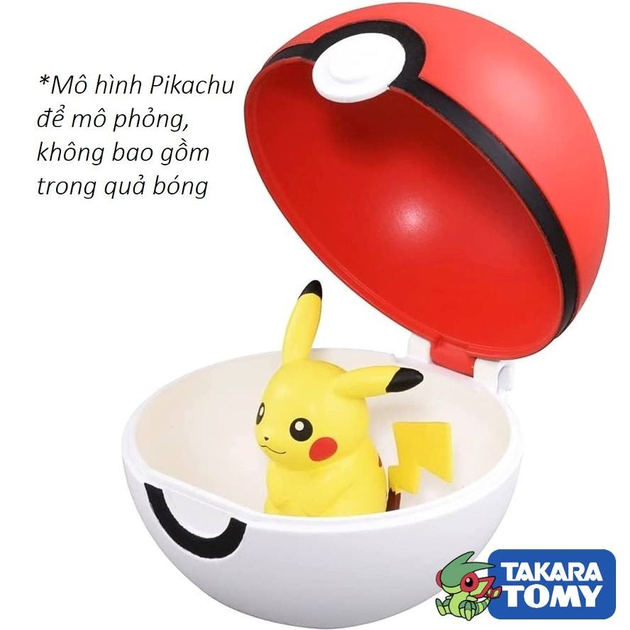 Mô hình Bóng Pokemon - Quả Banh Pokemon  dùng đựng Pokemon Size Standard 4cm chính hãng Takara TOMY Nhật Bản