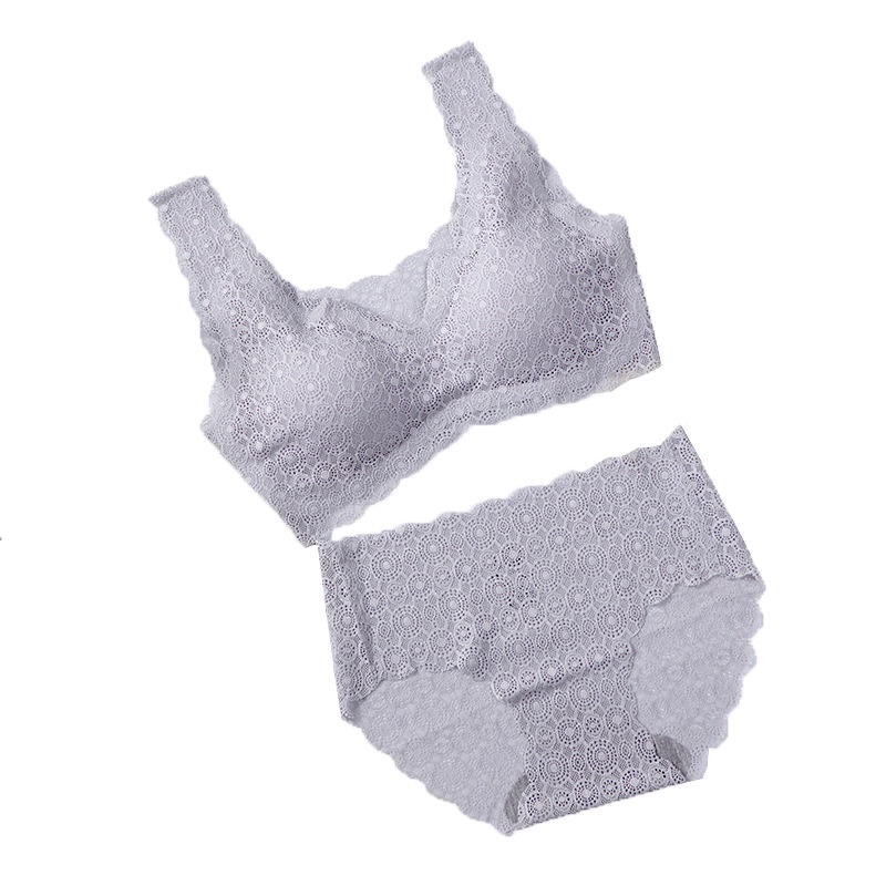 Bộ đồ lót áo ngực không gọng có đệm lót phối ren quyến rũ (có bán lẻ)