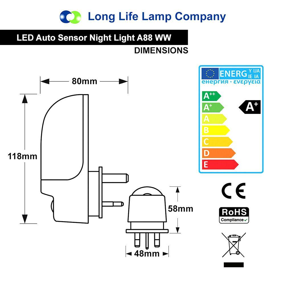 Đèn Ngủ Led Cảm Biến Tiết Kiệm Năng Lượng Dawn P4P8
