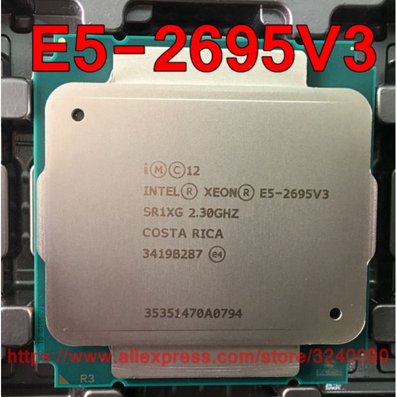 cpu xeon e5 2690v3 / e5 2670v3 / e5 2667v3  / e5 2660v3 / e5 2650v3 / e5 2695v3  socket 2011v3 / tặng keo tản nhiệt