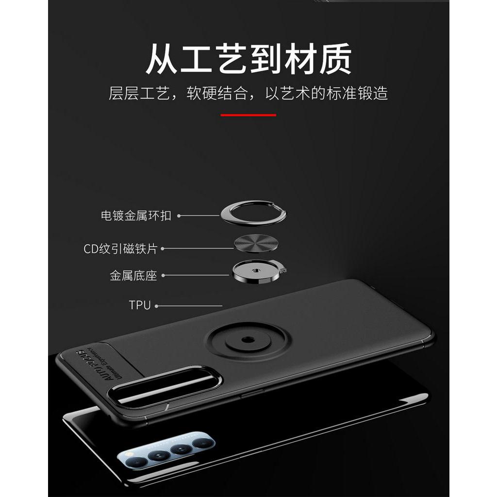 Ốp điện thoại có nhẫn đỡ nam châm cho Oppo Reno 4 Pro 4g Reno4 4g