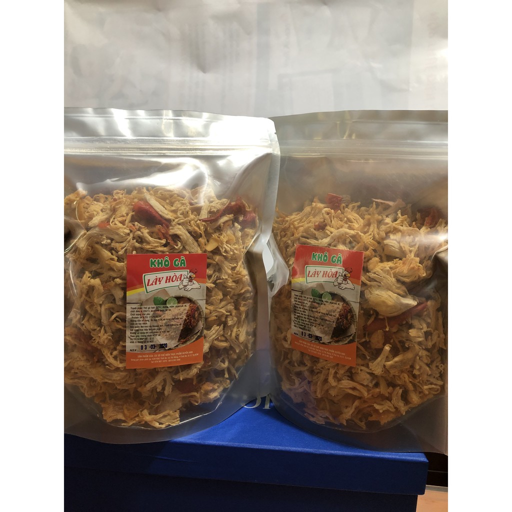 2KG khô Gà Bơ Tỏi cay Lày Hòa