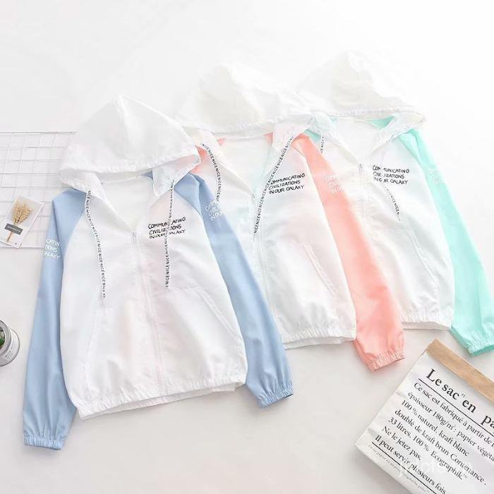 Áo khoác chống nắng mỏng thời trang mùa hè dành cho bé gái 12-16 tuổi
