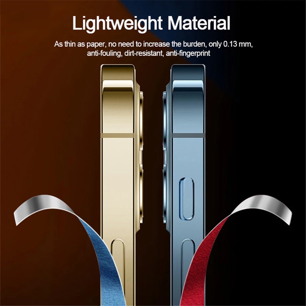 Miếng dán bảo vệ viền điện thoại siêu mỏng trong suốt chống trầy xước Cho Iphone 15 Plus 12 Pro Max Mini