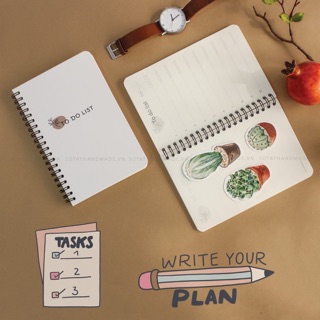 Sổ tay lập kế hoạch hằng ngày Must Have - To do lish - Sổ tay gáy xoắn viết kế hoạch chi tiết must have