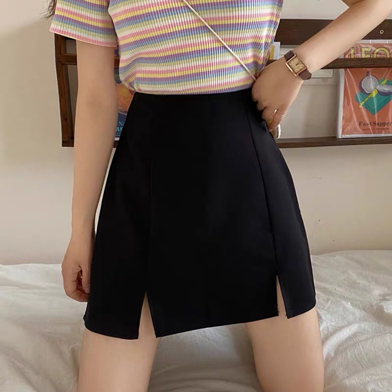 Quần váy xẻ 2 bên form chữ A short ngắn thanh lịch cá tính RESU | BigBuy360 - bigbuy360.vn