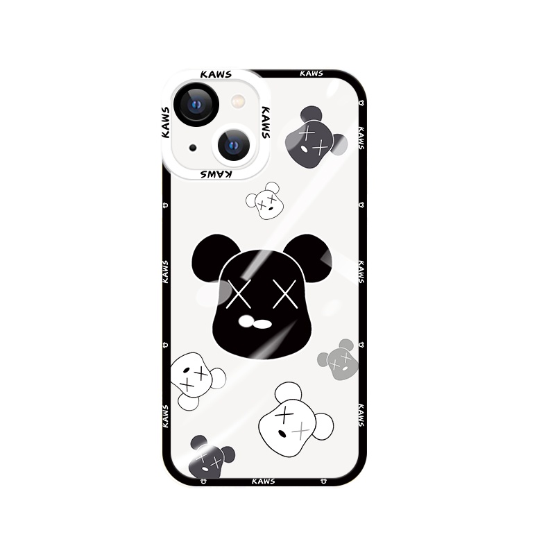 Ốp Điện Thoại TPU Dẻo In Hình Gấu Nghệ Thuật Iphone 11 12 Pro 12 Promax 12 Mini 11 Pro 11 Promax 13 13 Pro 13 Promax Xs Max XR 7 8 Plus