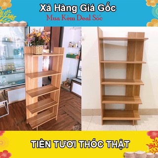 Kệ góc 5 tầng loại góc tường trang trí đựng giày, dép, giá sách, túi xách - Gỗ MDF melanin chống mối - KT: 150x50x30 cm
