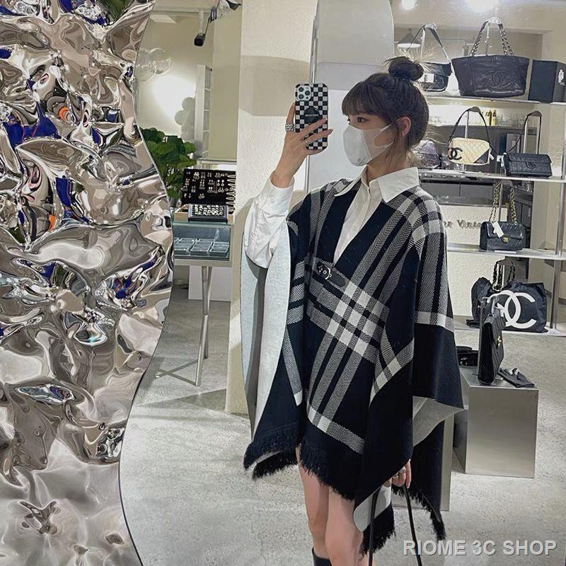 Áo khoác cardigan hai mặt dáng rộng họa tiết kẻ sọc thời trang mới
