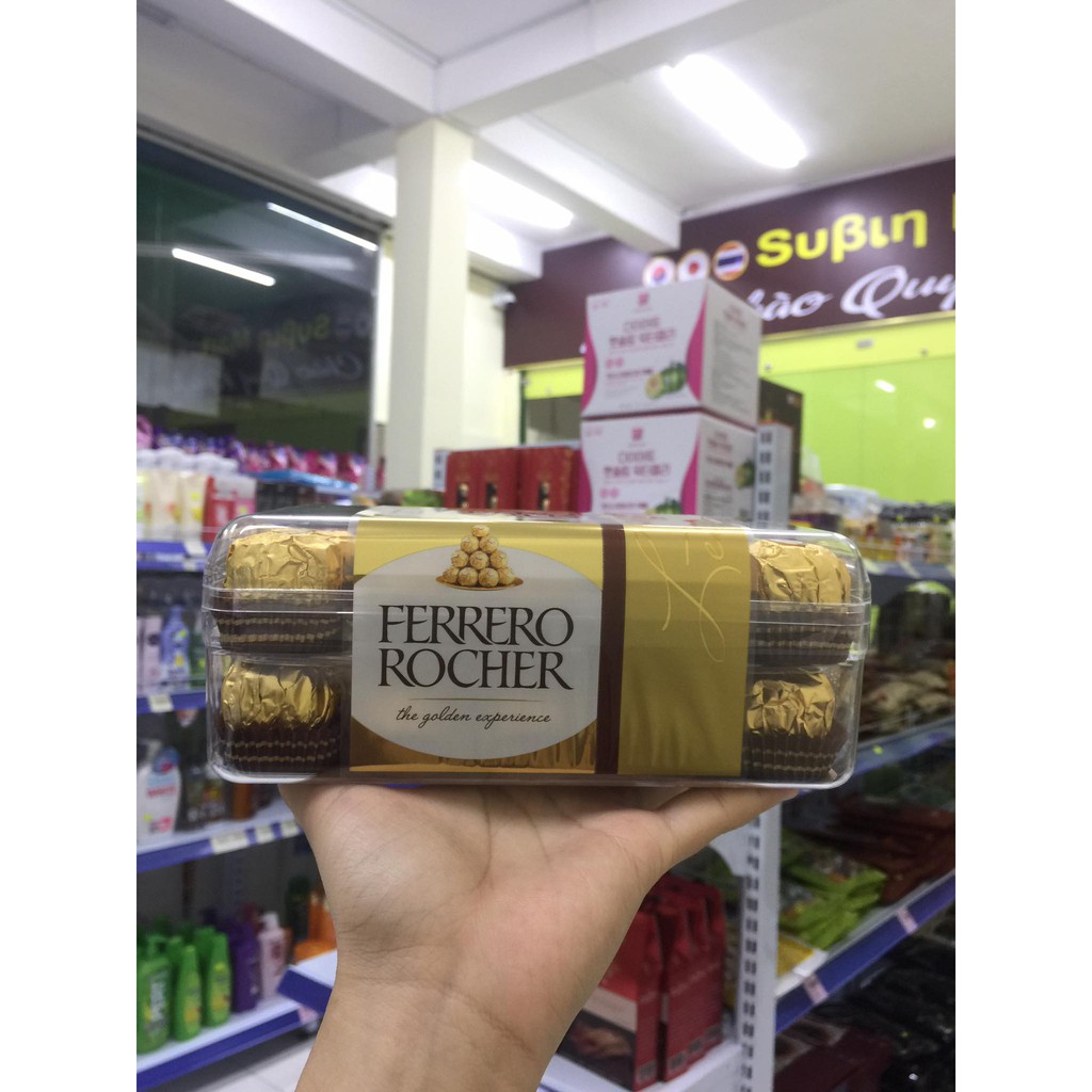 KẸO SOCOLA FERRERO ROCHER NHÂN HẠT DẺ 375G (30 VIÊN/HỘP)