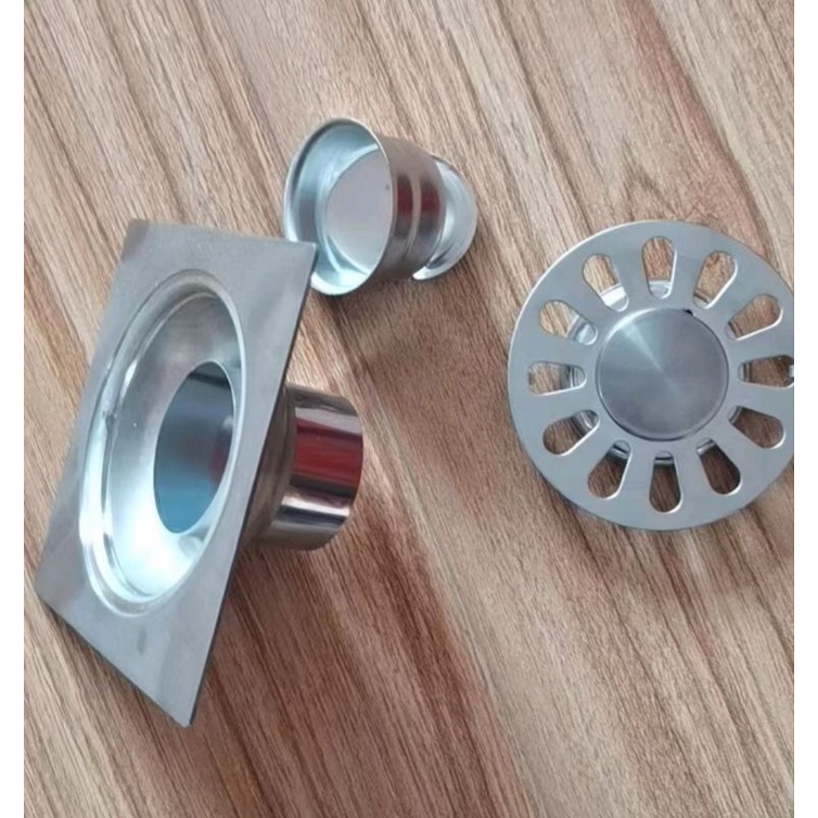 Thoát sàn inox vuông 100 lắp cho ống từ 50 đến 75