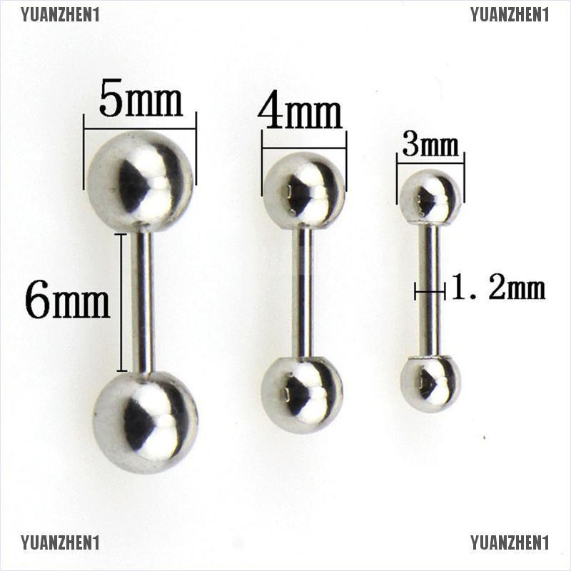 [YUANZHEN1] Khuyên Xỏ Sụn Tai Bằng Thép Không Gỉ Helix