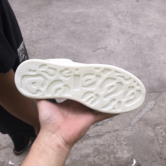 >ẢNH THẬT-HÀNG THẬT< Giày sneaker Mc Queen độn đế cao cấp full trắng phản quang dành cho nam và nữ