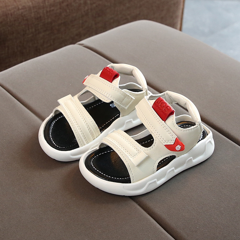 Giày sandal đế mềm quai dán phong cách Hàn Quốc thời trang năng động cho bé size 21-30