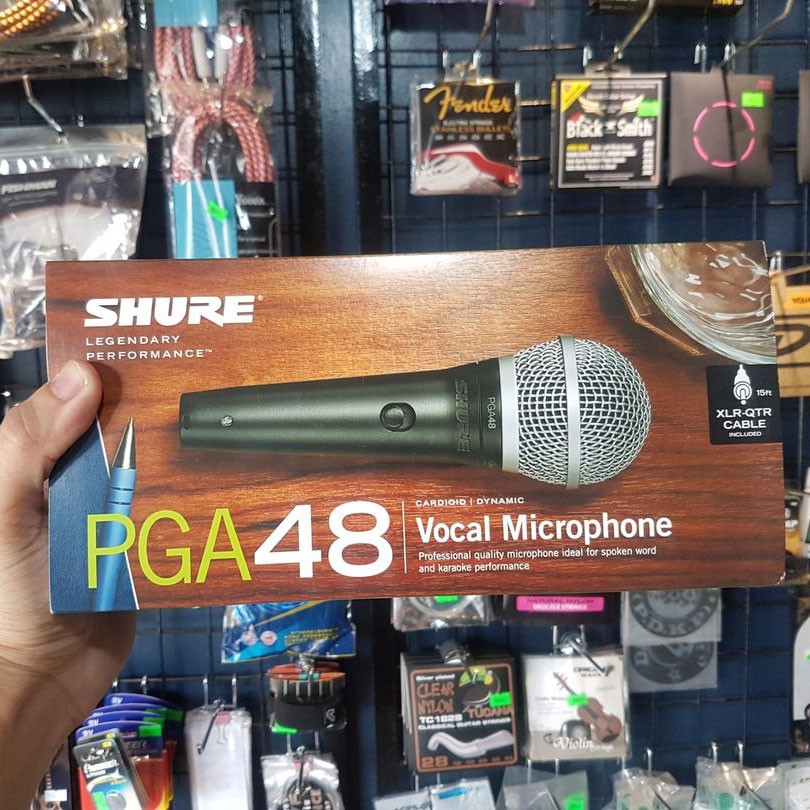 Shure PGA48-LC, Micro karaoke, mic karaoke có dây cầm tay, hàng chính hãng bảo hành 12 tháng