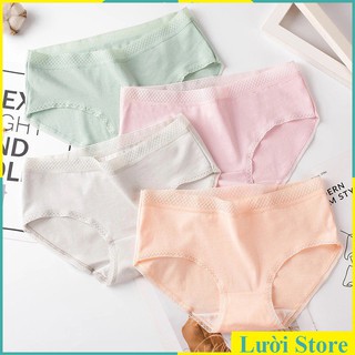 Quần lót nữ cotton cạp lưới đáy kháng khuẩn ql38
