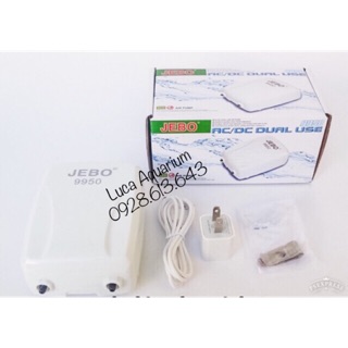 Sủi oxy tích điện jebo 9950 - luca aquarium