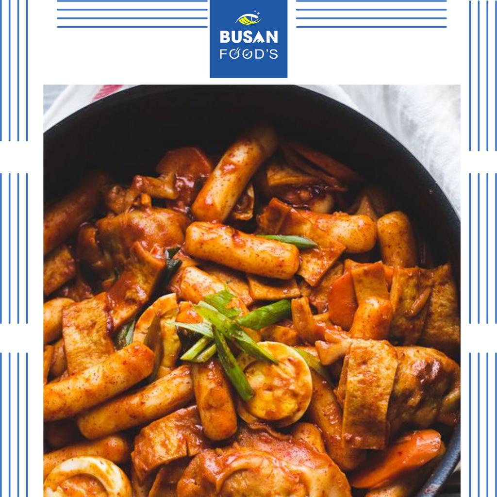 Bánh gạo hàn quốc tokbokki dày dai deo thơm nức mũi truyền thống 500gr