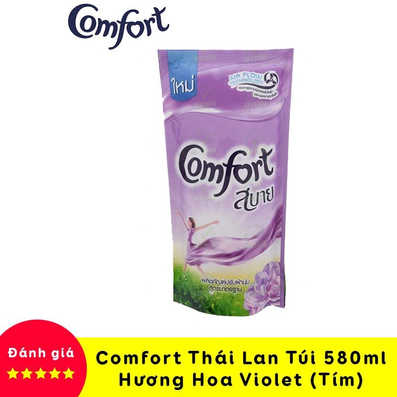 Túi nước xả vải Comfort Thái Lan 580ml (4 Hương tùy chọn)