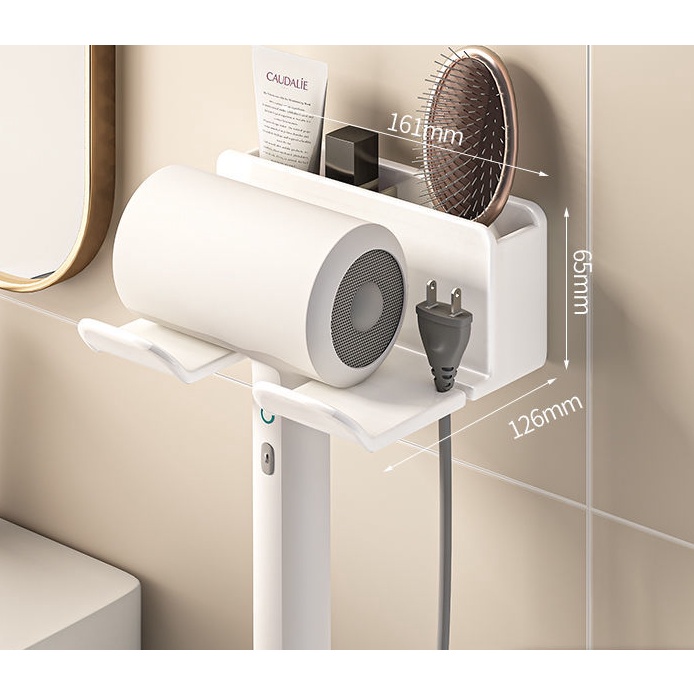 Giá Đỡ Máy Sấy Tóc Gắn Tường Không Cần Đục Lỗ Thông Dụng Cho Mọi Người Mẫu