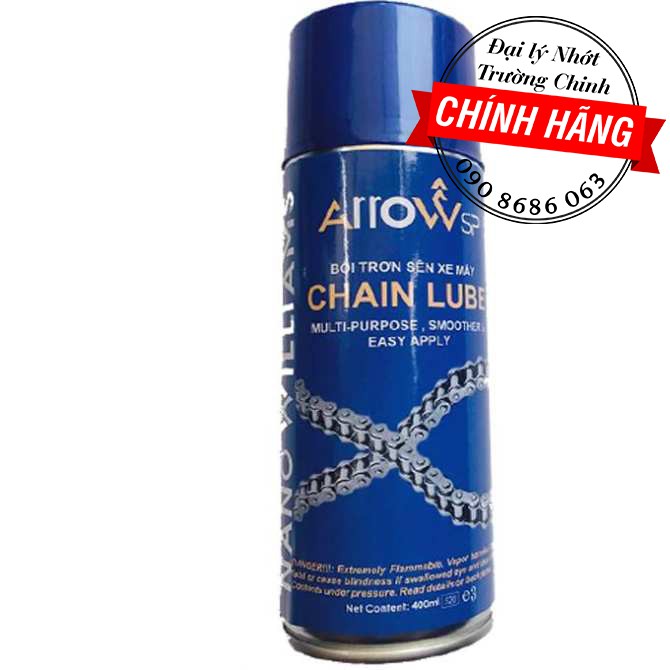 CHAI BÔI TRƠN SÊN, BẢO DƯỠNG SÊN ARROW CHAIN LUBE