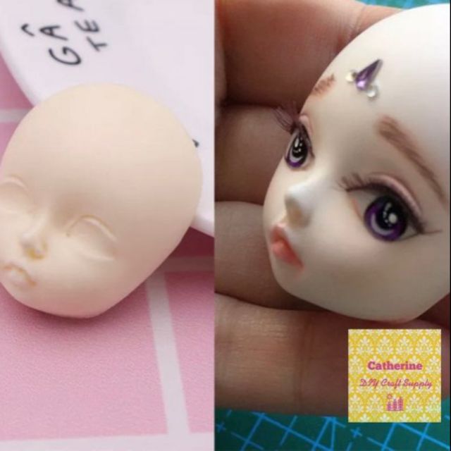 Khuôn nặn đất sét mặt cho tượng doll chibi #nendoroid