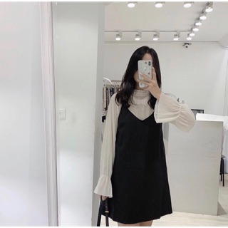 Set áo voan - yếm đen