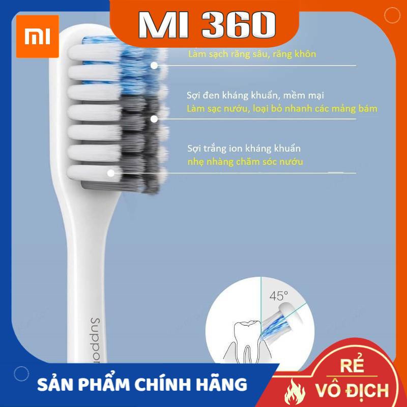 Bàn chải đánh răng Xiaomi DR.BEI toothbrush✅ Hàng Chính Hãng✅ 1 Hộp 4 Chiếc