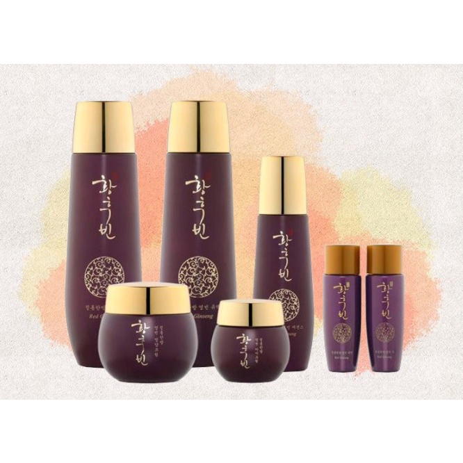 Bộ sản phẩm dưỡng da 5 món từ thảo dược đông y Hwang Hubin Hàn Quốc