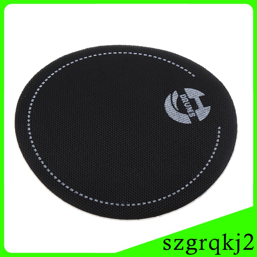 Set 2 Miếng Vá Bàn Đạp Đơn Màu Đen Thay Thế Cho Trống Bass Kick Drum